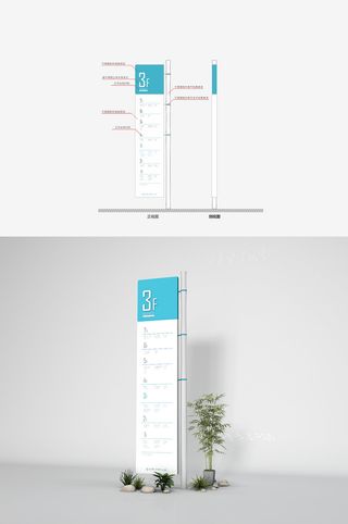 骨科医院医疗导视医院楼层索引导视牌