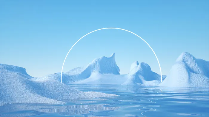 冰雪场景合成海报夏季