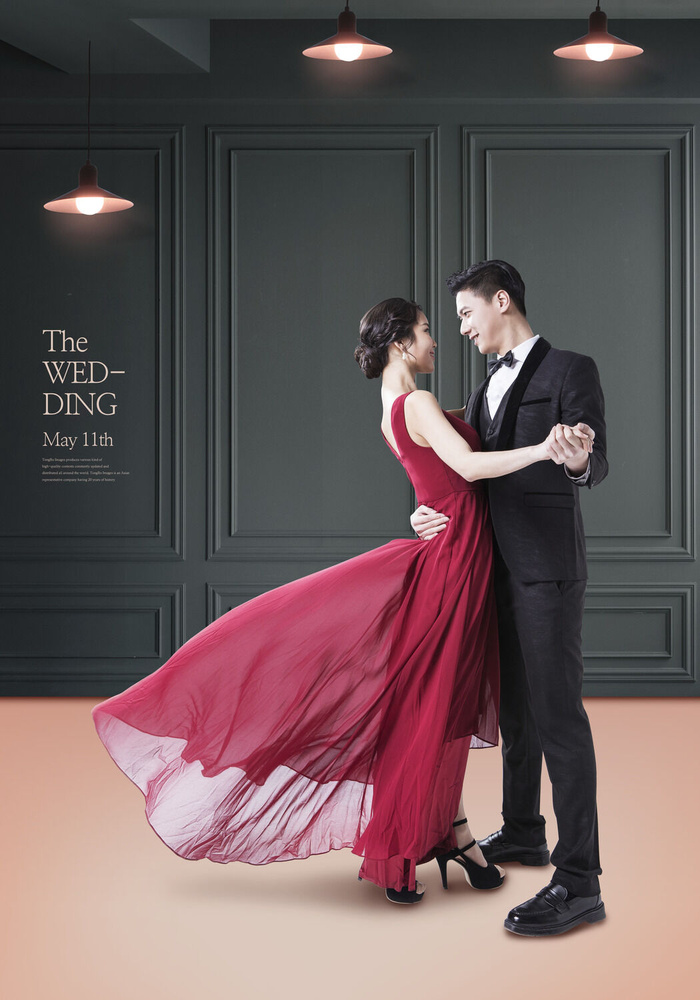 现代韩式结婚婚礼背景