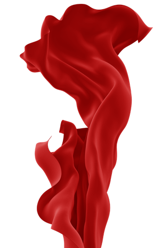 红色飘带免扣素材