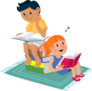 阅读 读书 卡通