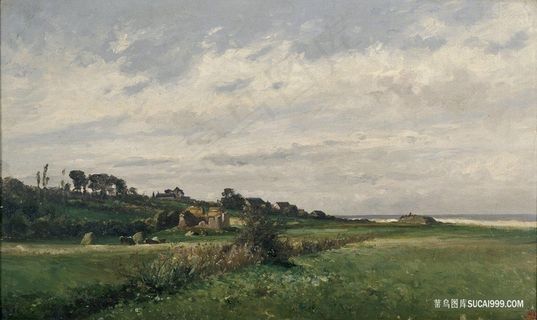 托勒维尔风景画油画 托勒维尔风景画油画