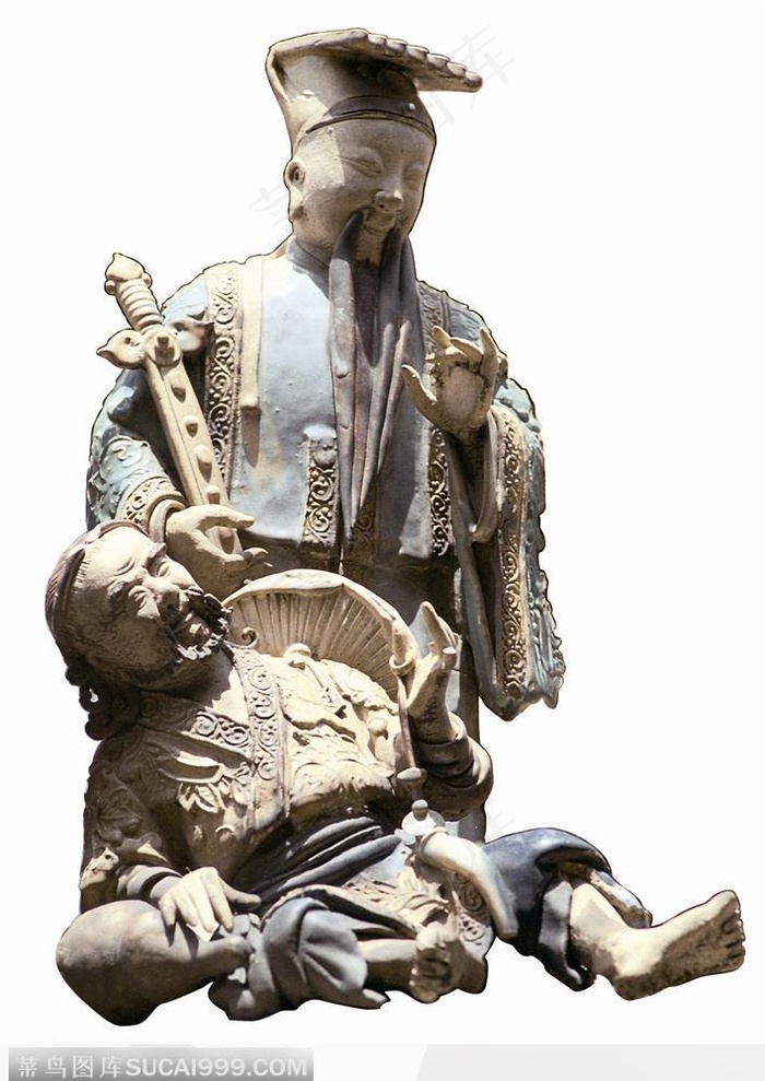 陈家祠陶塑-休息的人们