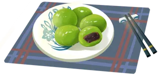 清明节海报设计插图卡通青团素材图片元素png透明背景