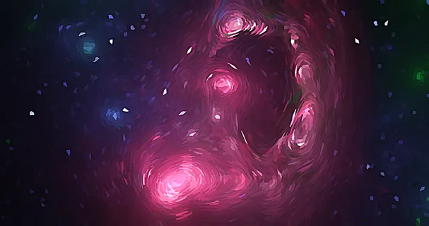 梵高星空质感的太空宇宙底纹背景 梵高星空质感的太空宇宙底纹背景