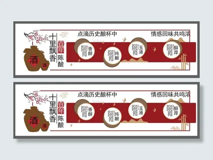酒文化展板酒文化墙