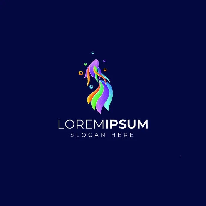 动物形象几何图形状鸟类狗狗渐变LOGO标志ai矢量源文件设计素材eps,ai矢量模版下载
