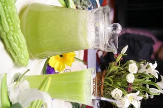 苦瓜汁酒水美食素材图片