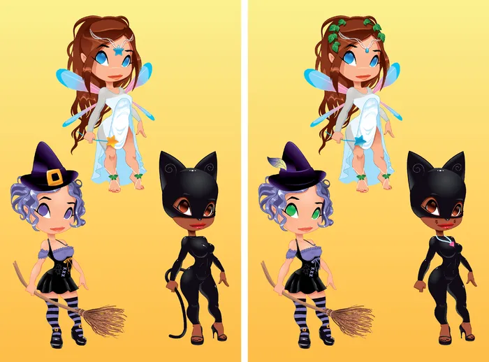 卡通动画人物三个eps,ai矢量模版下载