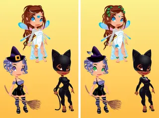 卡通动画人物三个