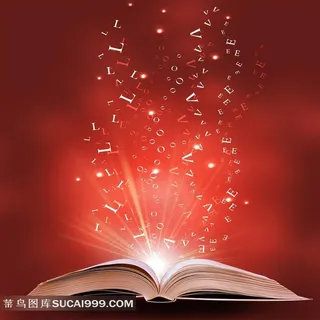 放光的书--素材中国广告创意画面