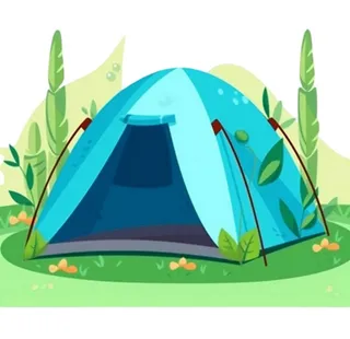 户外帐篷露营免抠
