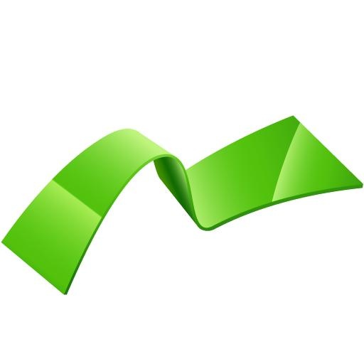 绿丝带 PNG免抠(512x512)