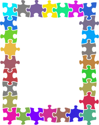 图拼图边框