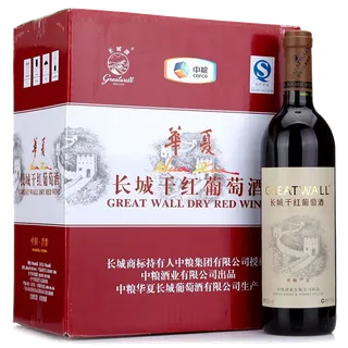 长城 (7)超市商品红酒白底图免抠实物摄影png格式图片透明底