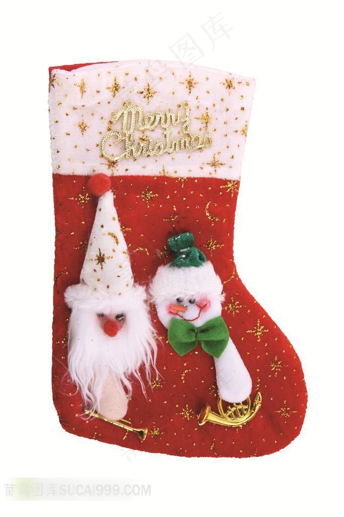 圣诞节耶诞节元素 圣诞节装饰雪人圣诞袜