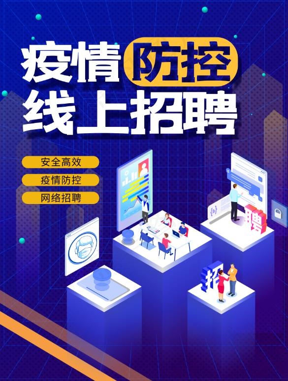 线上招聘海报