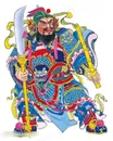 国画门神画