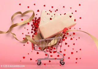 爱心购物车促销狂欢