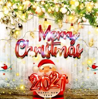 圣诞节老人装饰风景