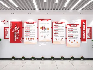 新时代文明实践中心党建文化墙