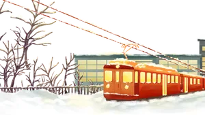 冬至大雪小雪冬季火车