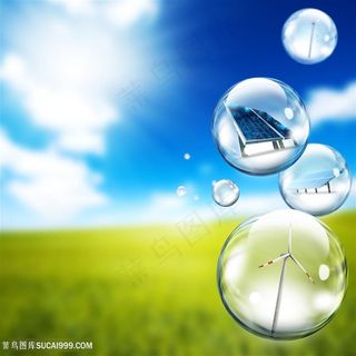 创意节能环保元素广告