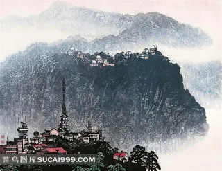 钟山春色设计素材