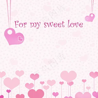 粉色爱情背景图片