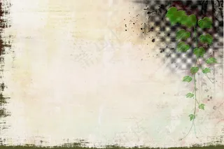 复古葡萄叶背景图片