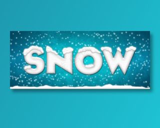 ps冰雪效果文字特效（可编辑）