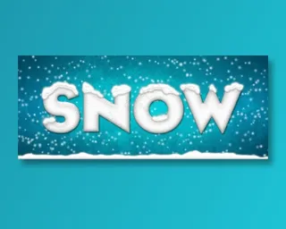 ps冰雪效果文字特效（可编辑）