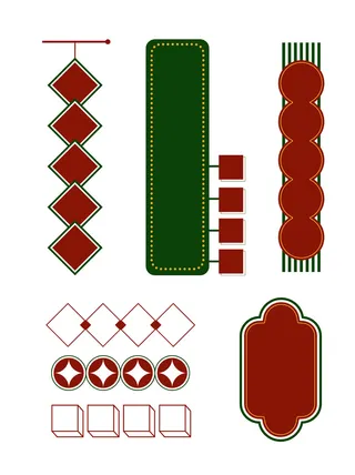 复古门头国潮港风传统文化矢量源文件
