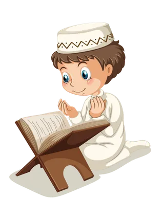 孩子看书卡通