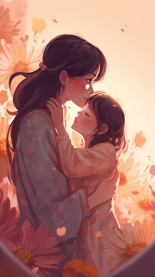 母亲 温馨 节日 爱护 温柔