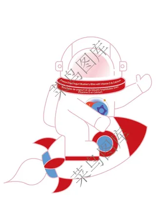 宇航员坐火箭矢量