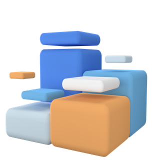 方块简约3D数据png图标素材