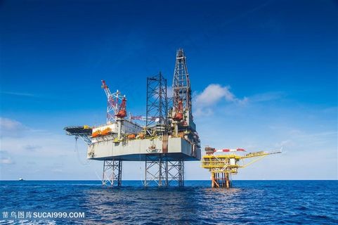 海上石油钻井平台高清图片
