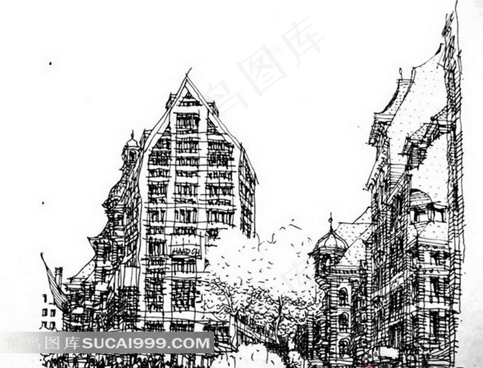 手绘建筑设计大赛获奖作品 02