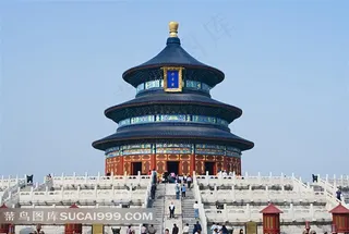 中国传统建筑北京天坛祈年殿素材