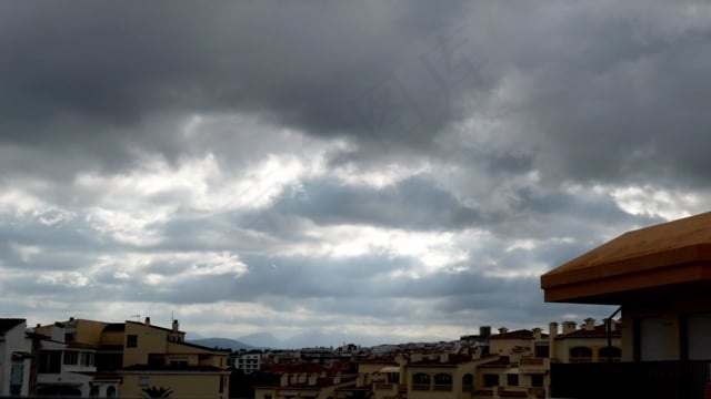 多云的, 黑暗的, 风暴, 风, 哈韦亚, 西班牙