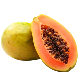 木瓜(1)水果超市商品白底图免抠实物摄影png格式图片透明底