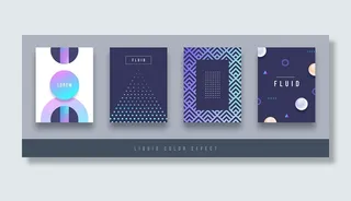 灰色酸性条纹画册