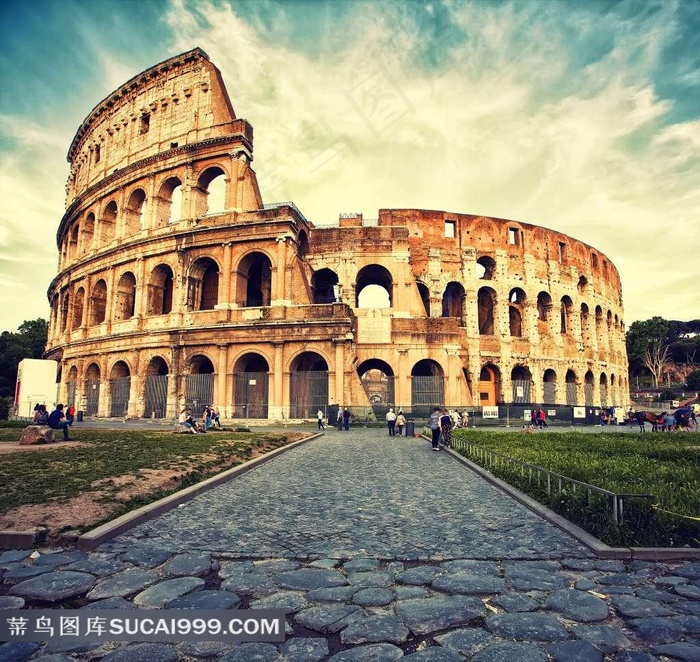 古罗马角斗场建筑