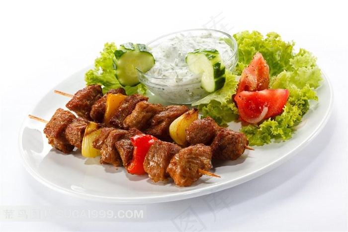 高清蔬菜肉串图片下载