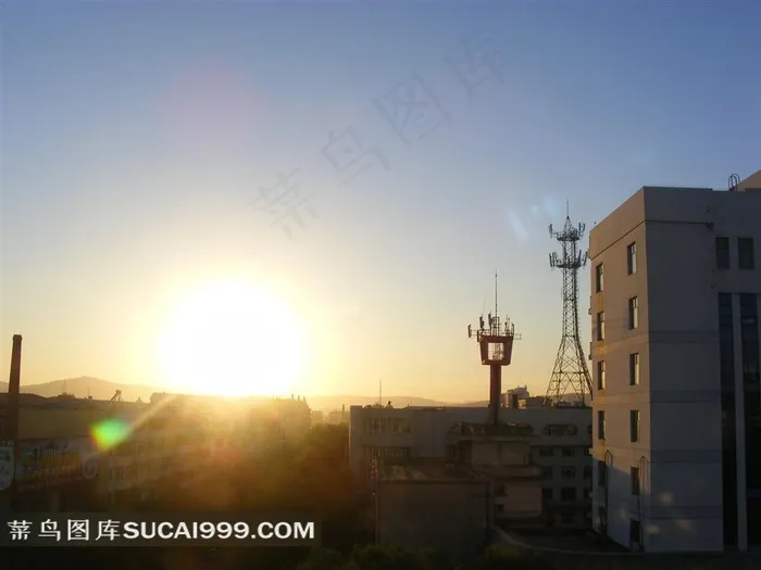 高清落日余晖风景图片