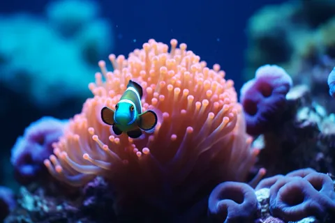 海洋生物鱼珊瑚摄影图