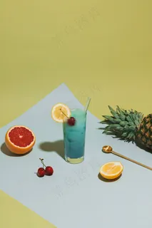 清爽夏季果汁饮品摄影照片 清爽夏季果汁饮品摄影照片