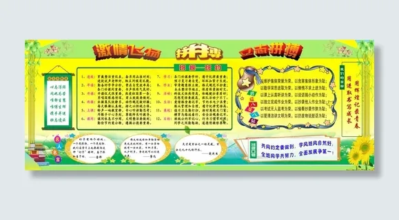 学校展板 文化墙