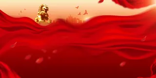 红色喜气国庆展板背景11